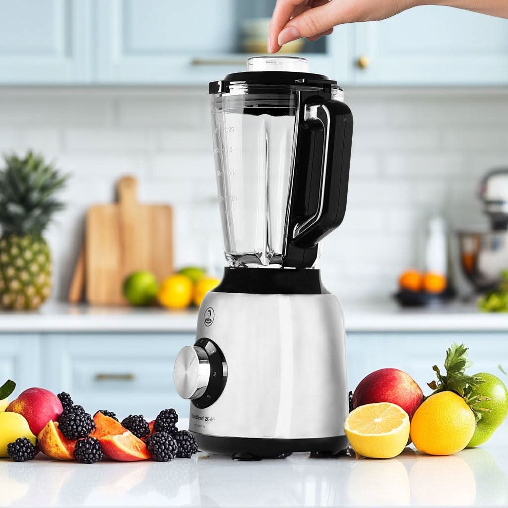 Batidora de Vaso ShineBlend 2000W - Potencia y Precisión para tus Mezclas - Juanita