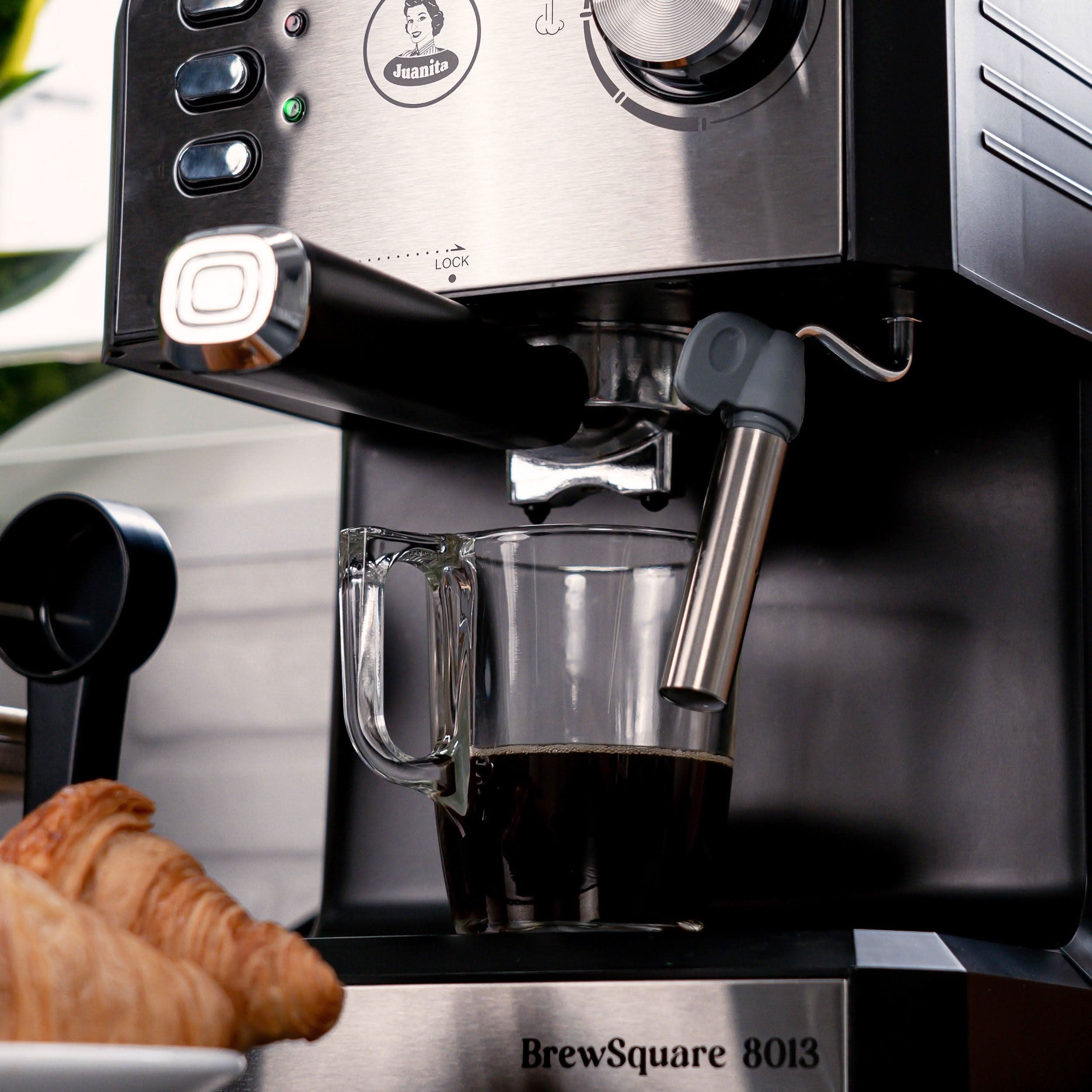 Cafetera Espresso BrewSquare 8013 - Sabor Intenso con 20 Bares de Presión - Juanita