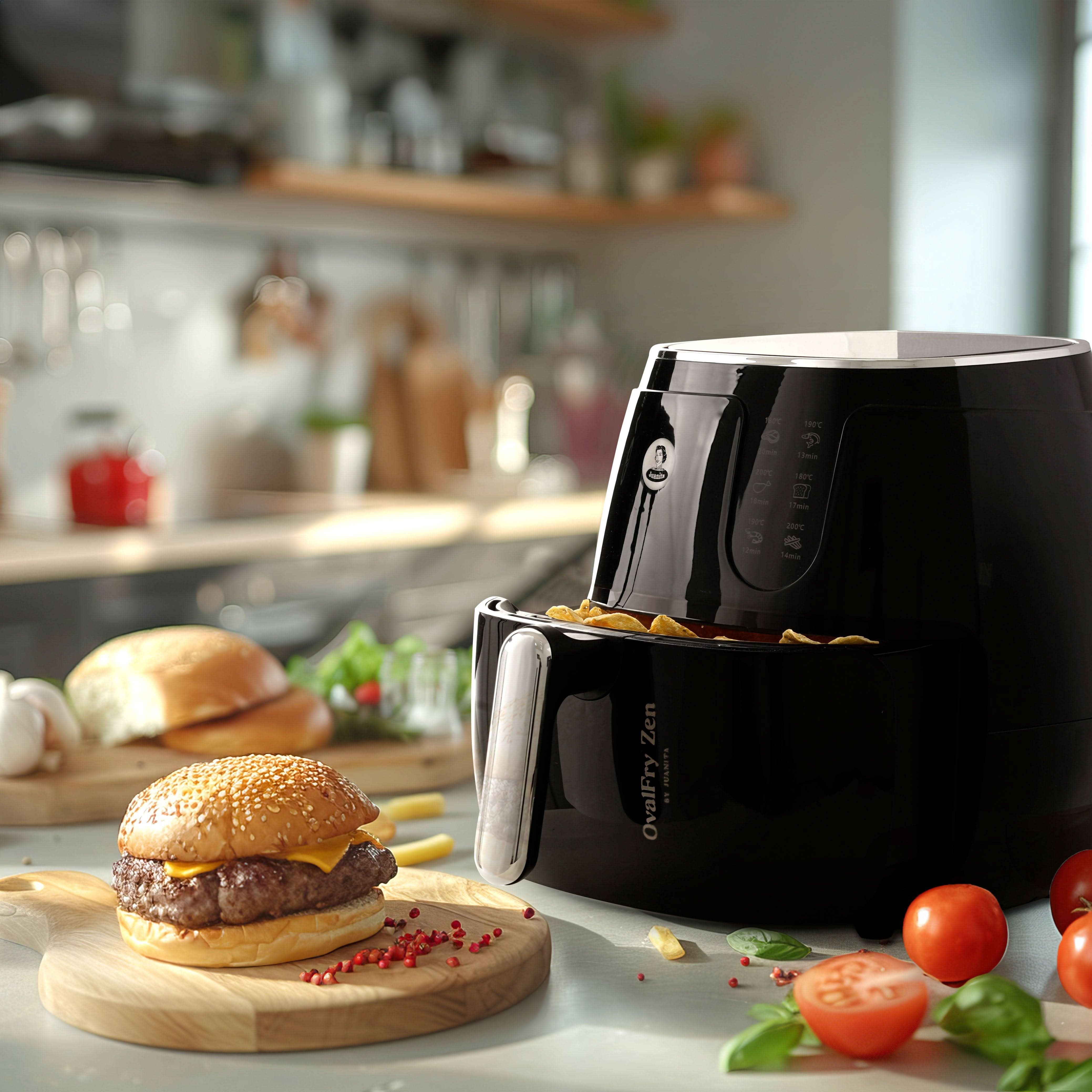 Freidora de Aire OvalFry Zen 6L - Cocina Sana y Versátil con 8 Programas - Juanita